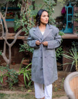 Blue White - Blazer Coat Jacket