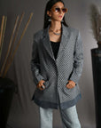 Moon Night Grey - Blazer Coat Jacket