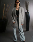 Metal Grey - Blazer Coat Jacket