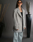 Metal Grey - Blazer Coat Jacket