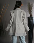 Metal Grey - Blazer Coat Jacket