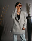 Metal Grey - Blazer Coat Jacket