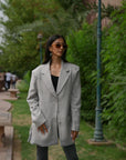 Metal Grey - Blazer Coat Jacket