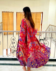 Lipstick Pink - Robe Kaftan
