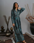 Smoky Blue - Robe Kaftan