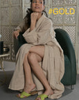 Silver - Wool Robe Kaftan