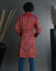 Barcelona Red - Swing Coat Jacket