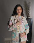 Pink Purple - Suzani Quilt Jacket