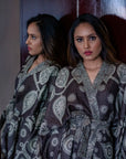 Leaf Brown & Beige - Robe Kaftan