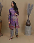 Black Berry Gold - Jodhpur Suit Set