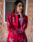 Red Blue - Jodhpur Coat Jacket