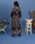 Leaf Grape & Dusty - Robe Kaftan