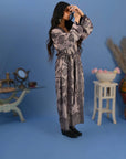 Leaf Grape & Dusty - Robe Kaftan