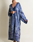 Ink Blue- Robe Kaftan