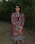 Red and Blue - Jodhpur Suit Set