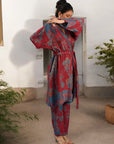 Red Blue - Robe Kaftan