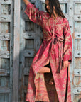 Salmon Pink- Robe Kaftan