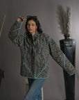 Brown Green - Applique Quilt Jacket