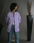 Light Purple - Applique Quilt Jacket