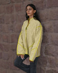 Lemon Yellow - Applique Quilt Jacket