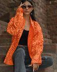 Orange Sun - Applique Quilt Jacket