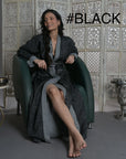 Gray - Wool Robe Kaftan