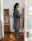 Fairy Green Pink - Robe Kaftan