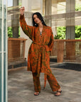 Forest Orange - Robe Kaftan