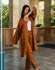 Forest Orange - Robe Kaftan