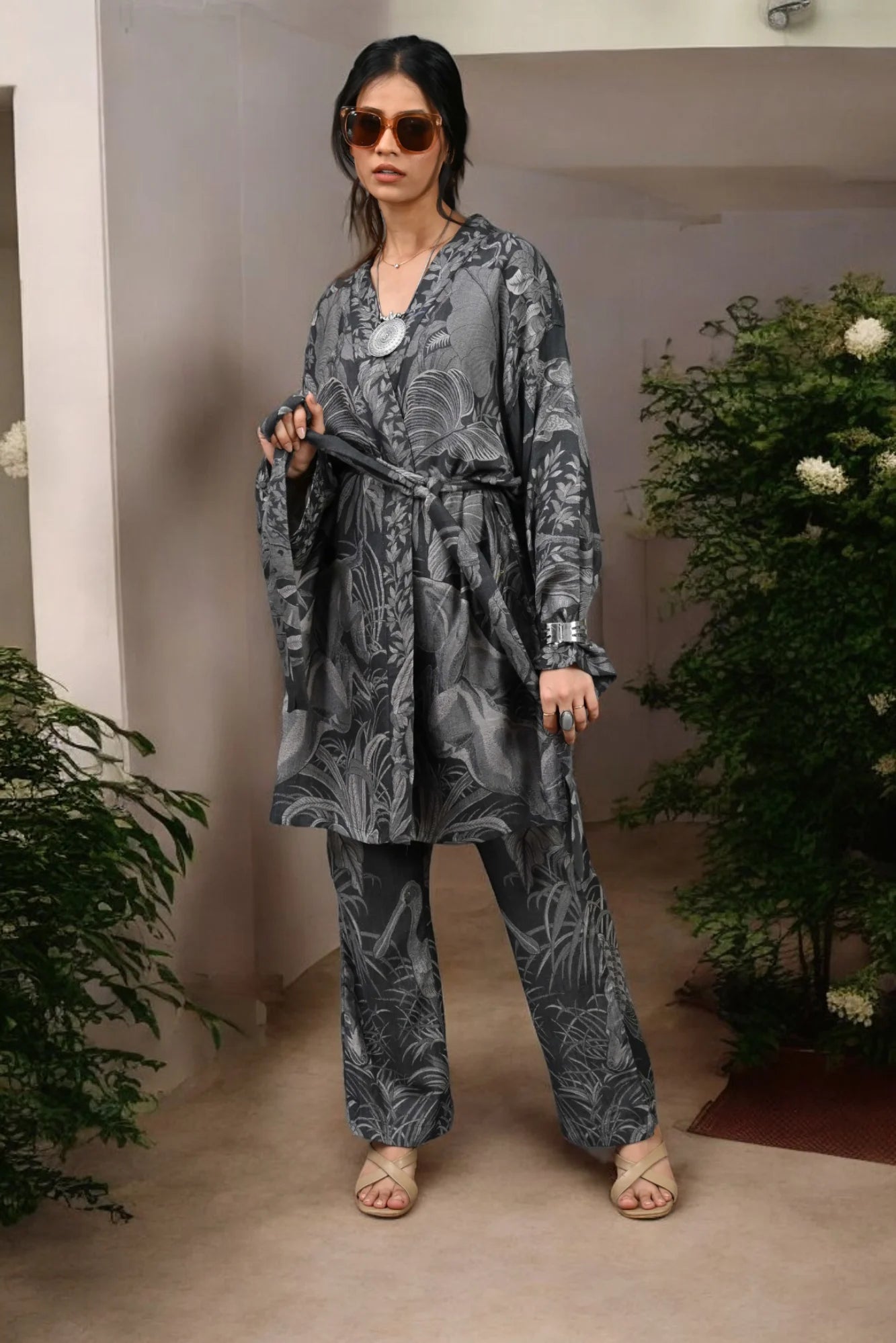 Meta moon Grey - Robe Kaftan