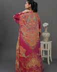 Raspberry Yellow - Robe Kaftan