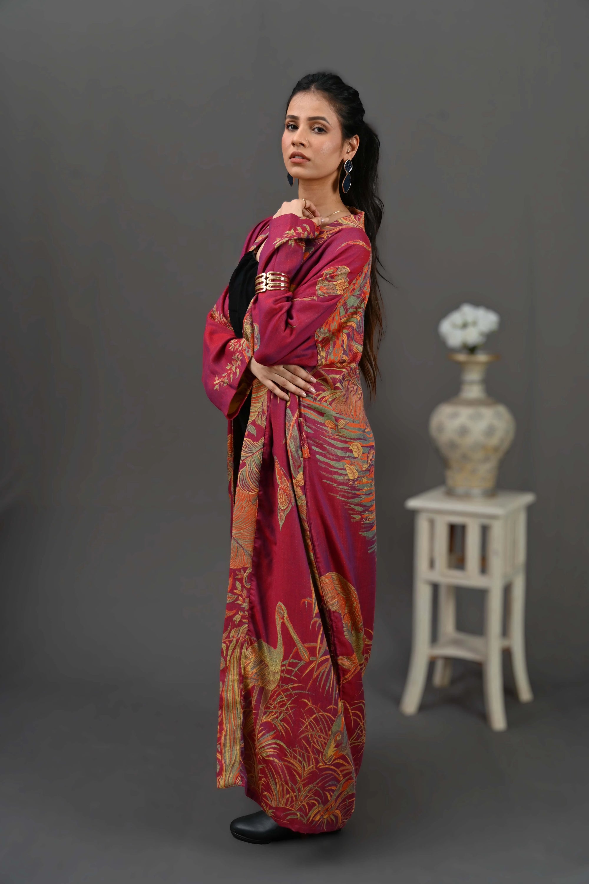 Raspberry Yellow - Robe Kaftan