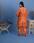 Twilight Orange - Jodhpur Suit Set