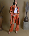 Twilight Orange - Jodhpur Suit Set