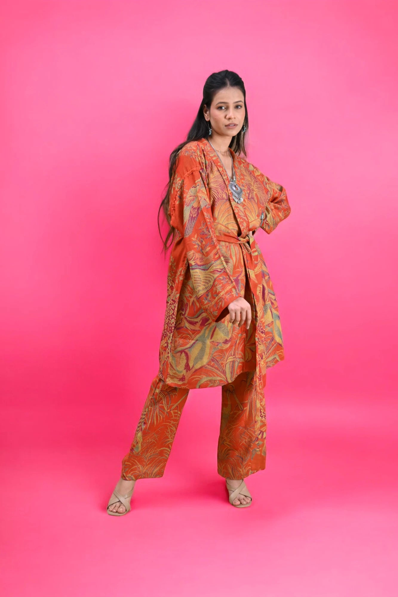 Twilight Orange - Robe Kaftan