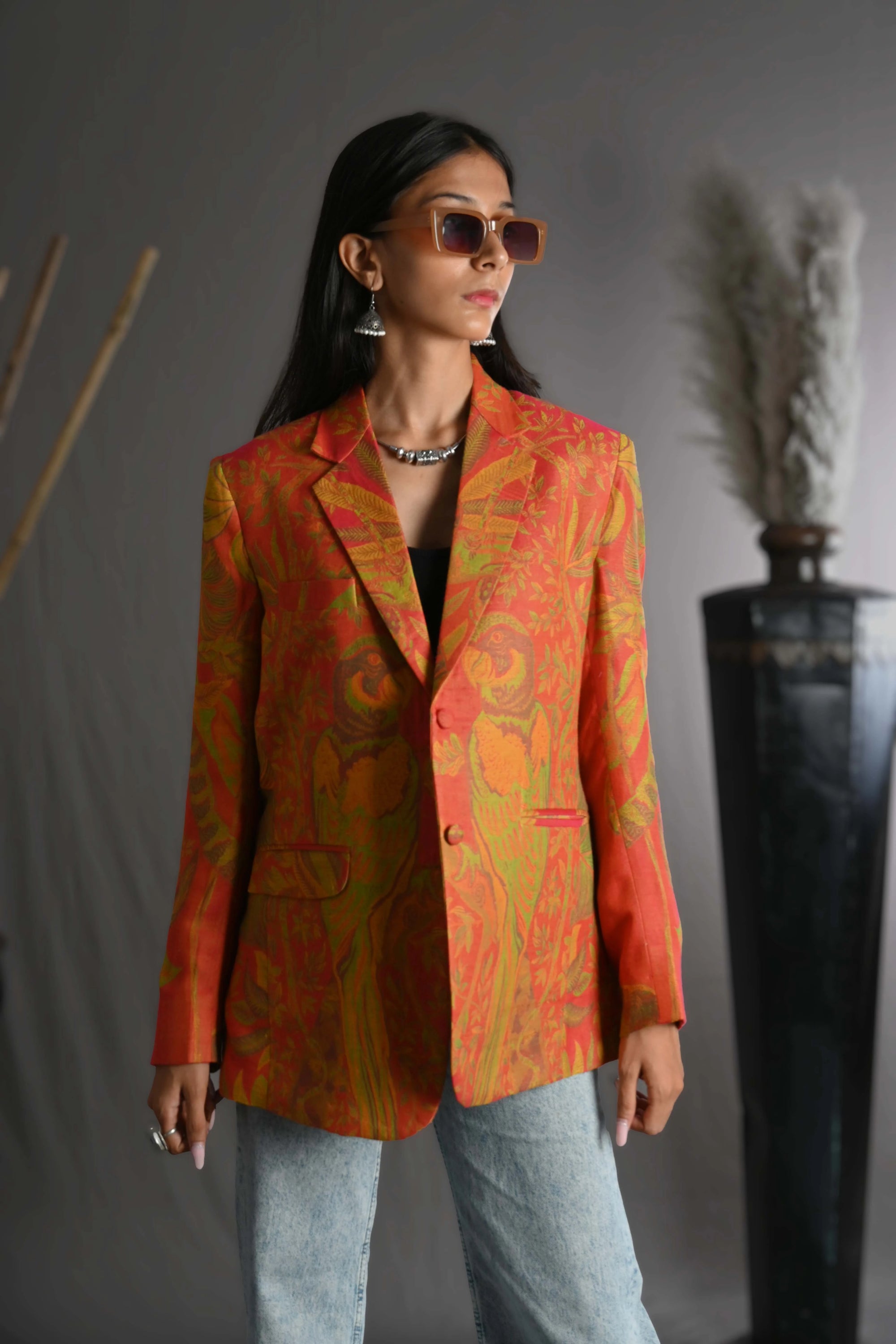 Twilight Orange - Blazer Coat Jacket