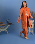 Twilight Orange - Jodhpur Suit Set