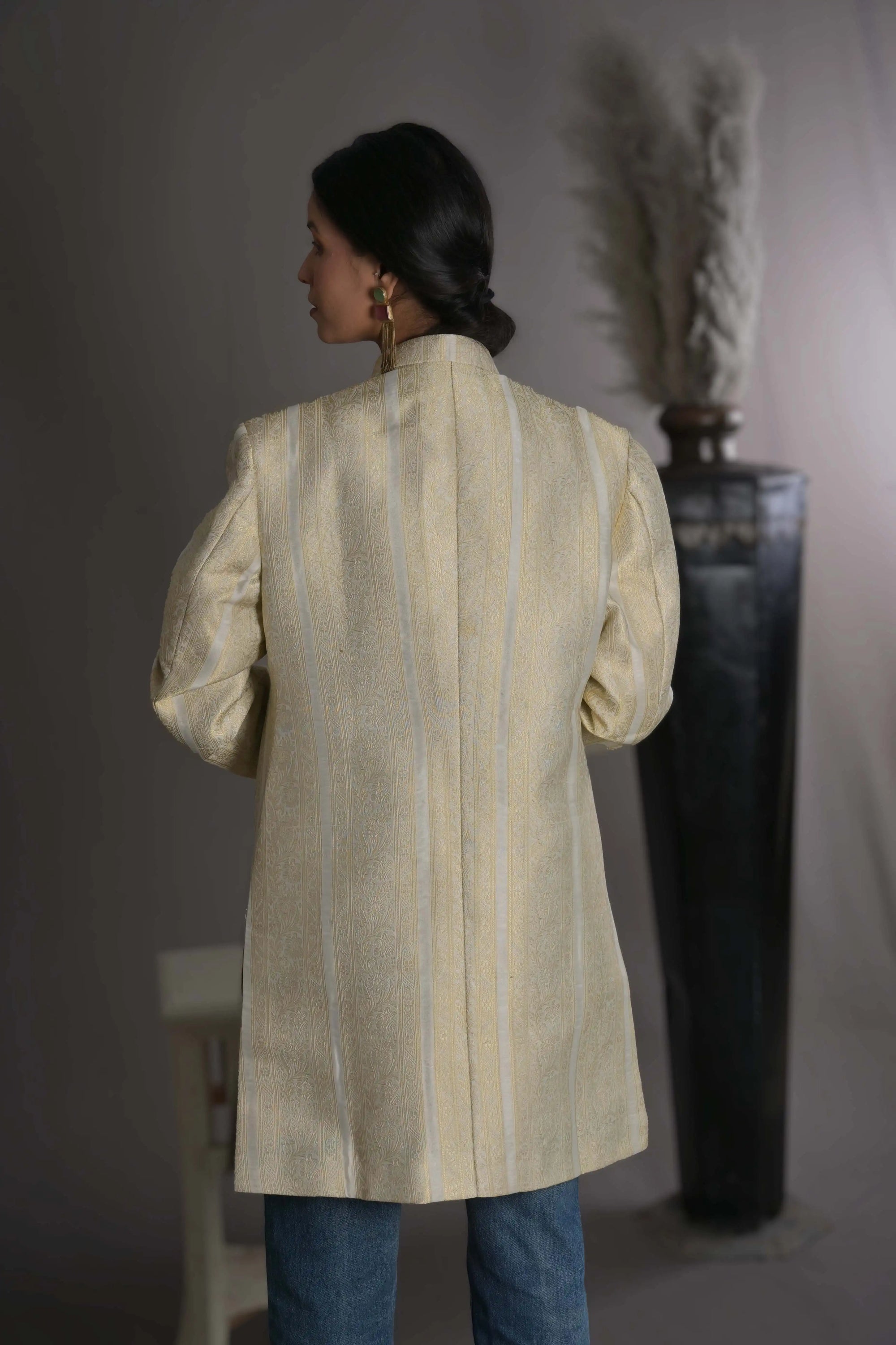 Golden White - Jodhpur Coat Jacket