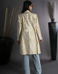 Pastal Cream Leaf - Taylor Coat Jacket