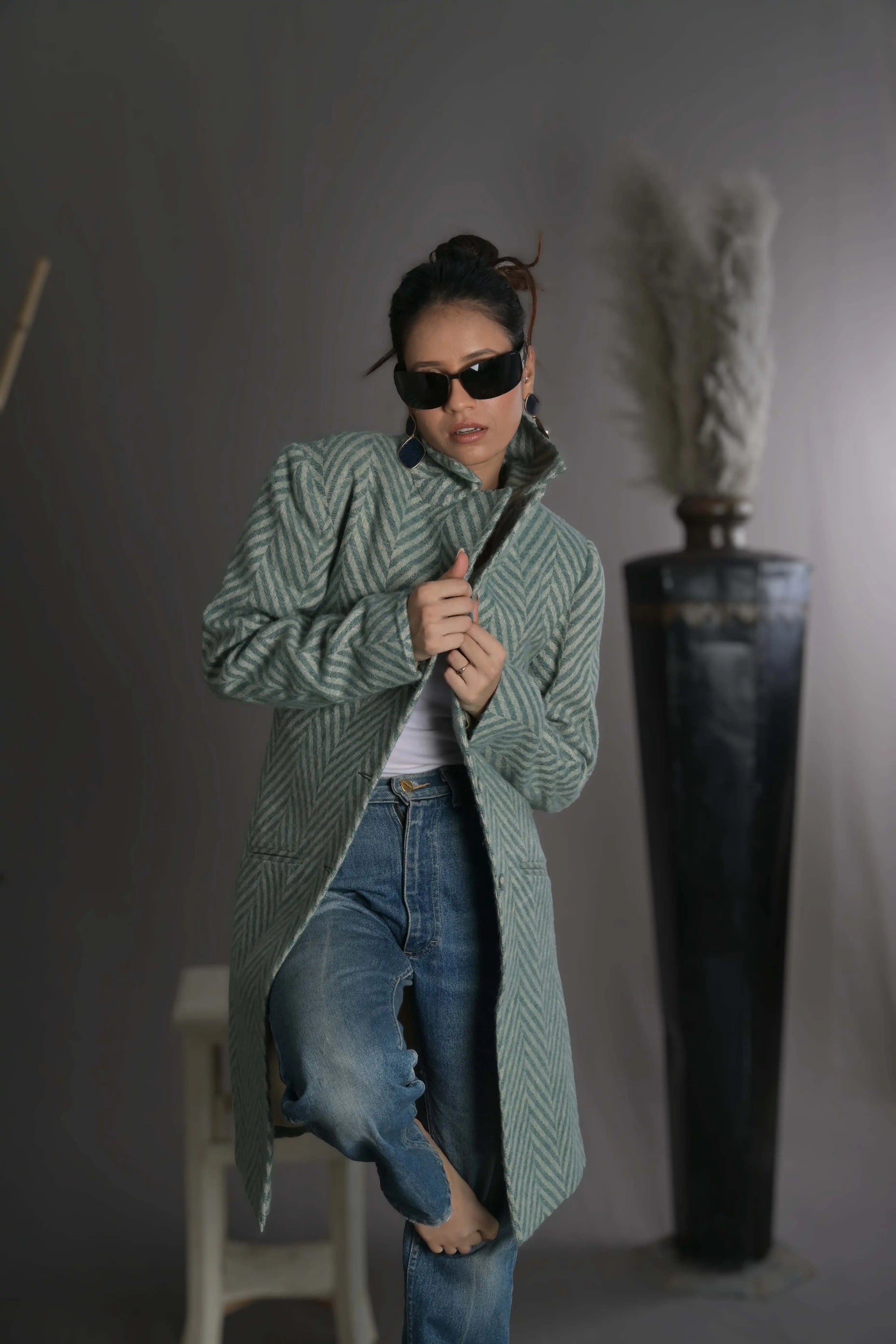 Moss Green - Blazer Coat Jacket