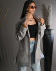 Metal Grey - Blazer Coat Jacket