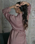 Rose Gold - Wool Robe Kaftan