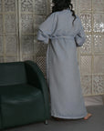 White - Wool Robe Kaftan