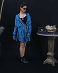 Azure Blue - Kaftan Shirt