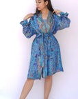 Azure Blue - Kaftan Shirt