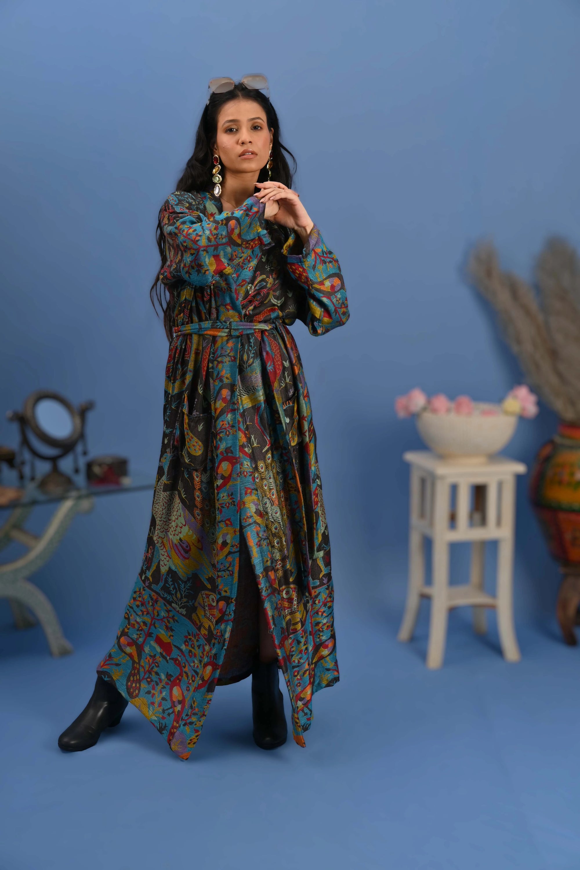 Black Multi - Robe Kaftan