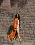 Burnt Orange - Robe Kaftan