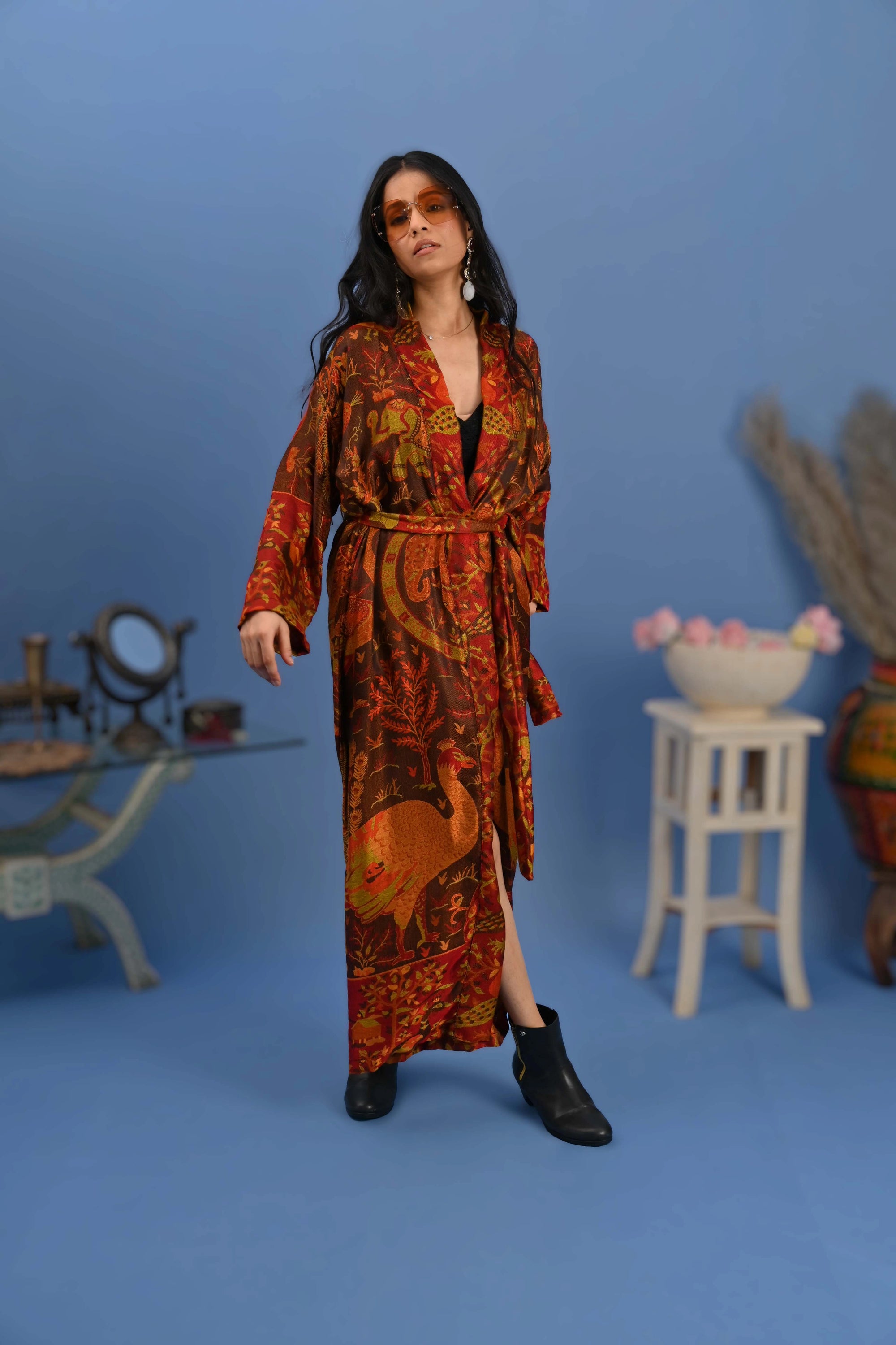 Burnt Orange - Robe Kaftan