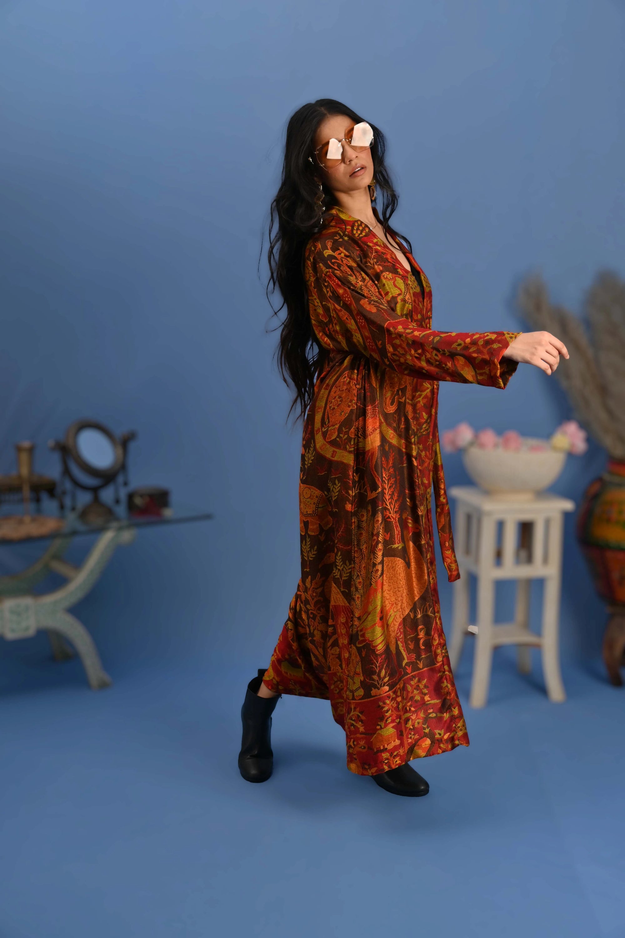 Burnt Orange - Robe Kaftan