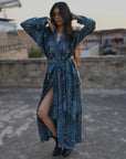 French Blue - Robe Kaftan